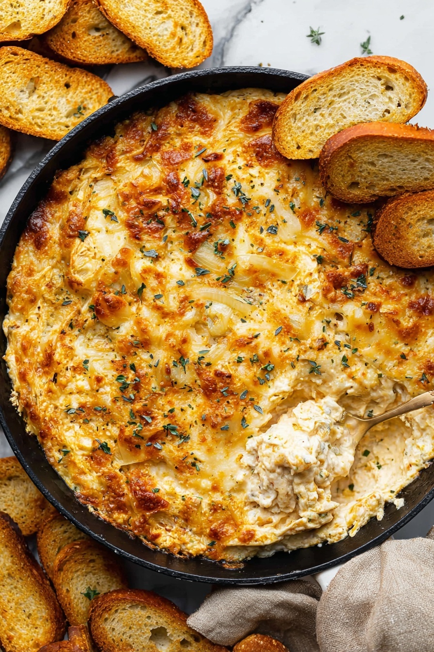 Tennessee Onion Dip - Serving Suggestion