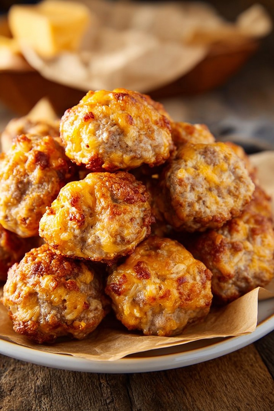 sausage balls - Serving Suggestion