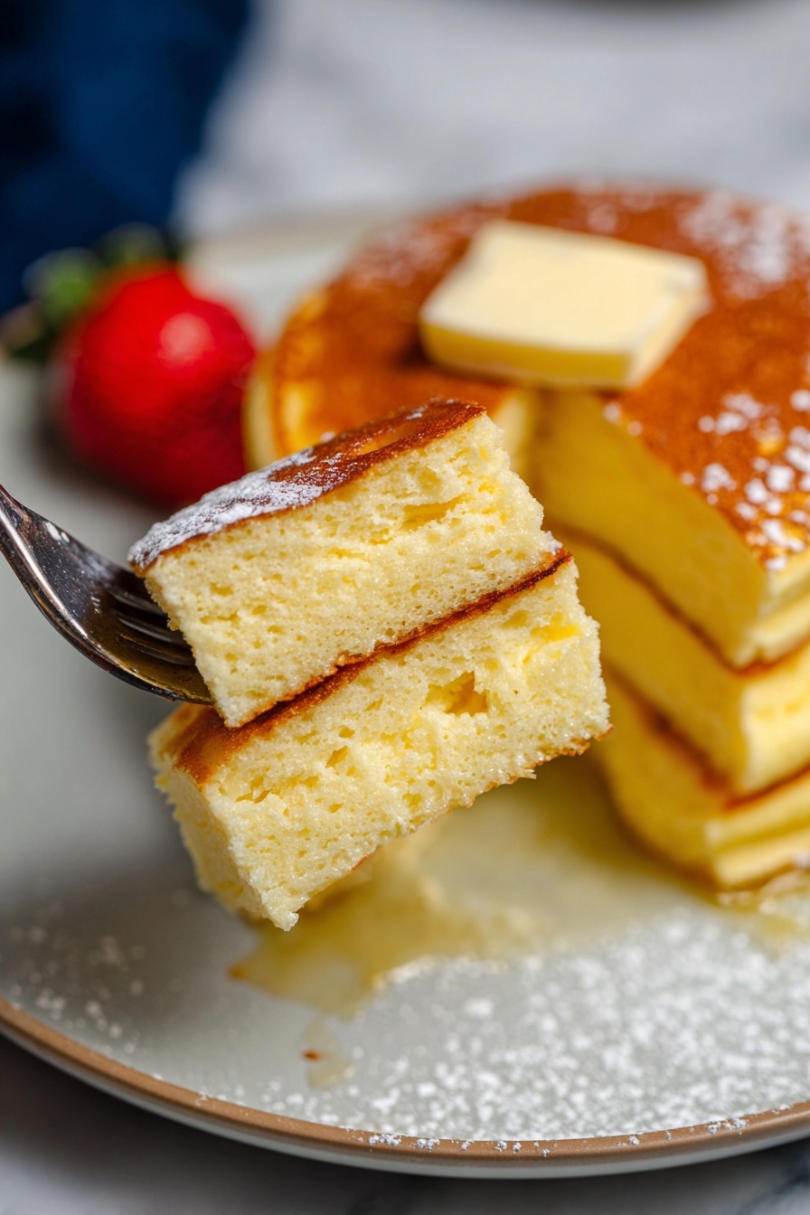 Soufflé Pancakes - Serving Suggestion