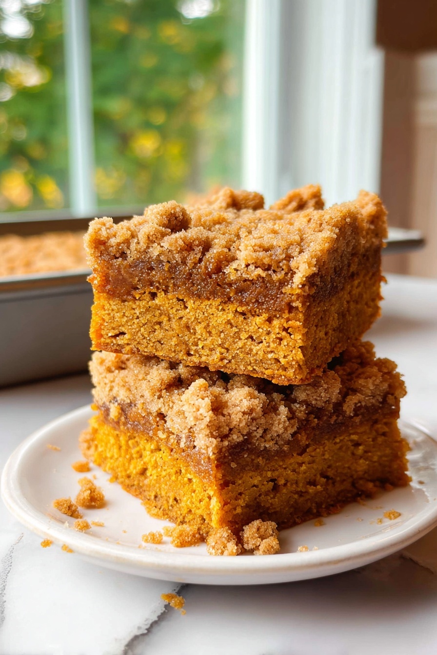Pumpkin Coffee Cake - Serving Suggestion