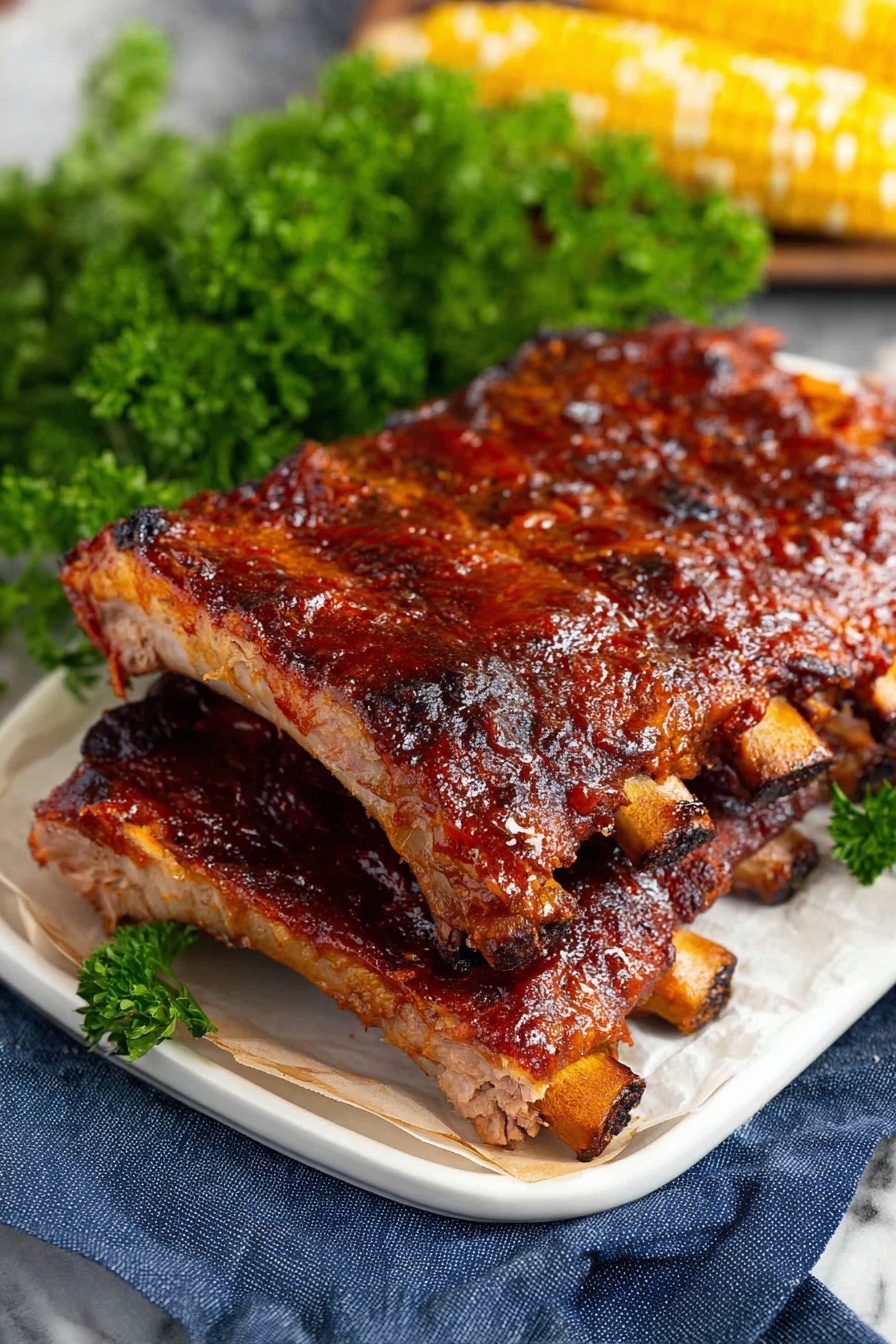 Grilled Ribs - Serving Suggestion
