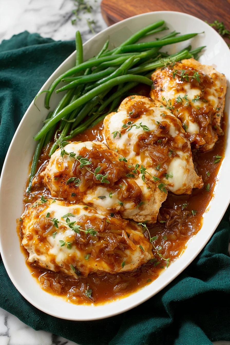 French Onion Chicken - Serving Suggestion
