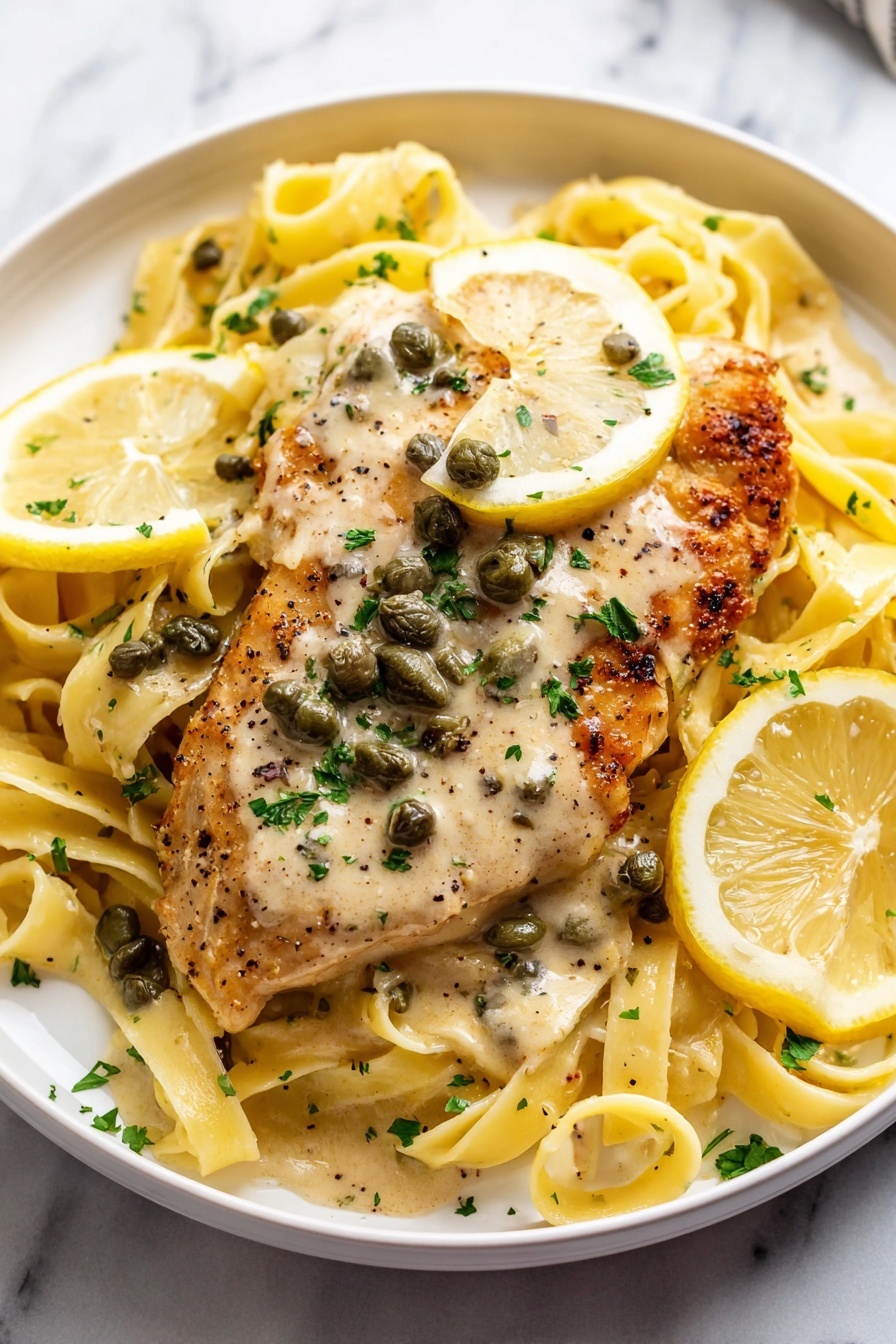 Creamy Lemon Chicken - Serving Suggestion