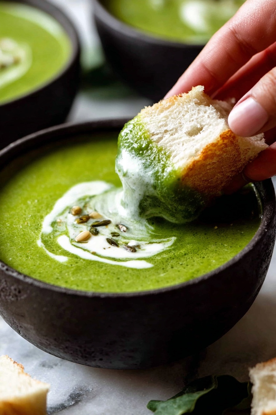 Green Goddess Soup - Serving Suggestion