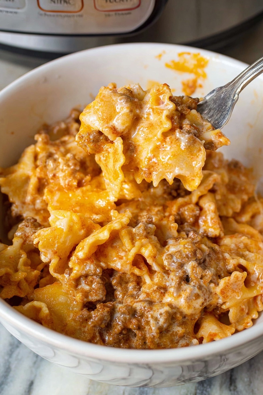 Slow Cooker Million Dollar Pasta - Serving Suggestion