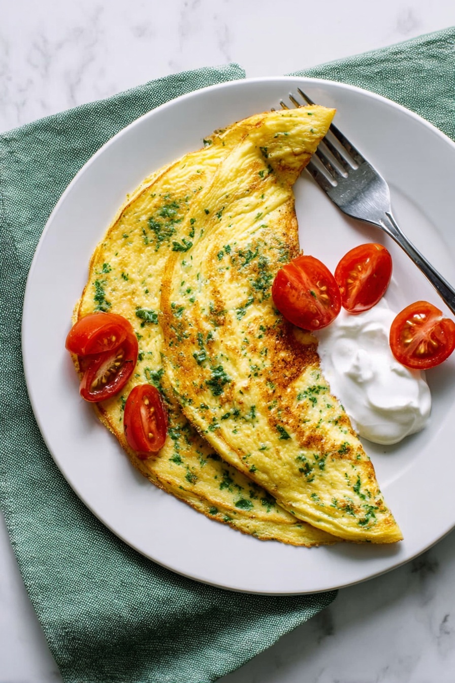 Lebanese omelet - Serving Suggestion