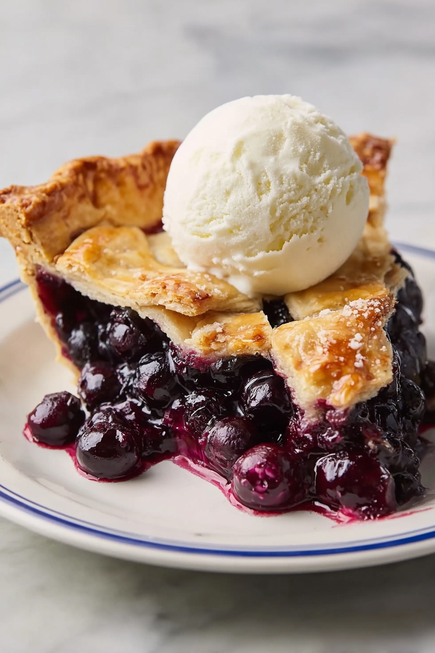 A glass pie dish contains a deep cherry pie with a golden-brown lattice crust on top. The crust has thick, woven strips with a slightly flaky texture and a crimped edge all around. Below the crust, there is a rich, dark red cherry filling with whole cherries showing, some juice dripping slightly inside the dish. Part of the pie is missing, revealing the thick and juicy fruit filling inside. The dish sits on a white marbled surface. photo taken with an iphone --ar 2:3 --v 7