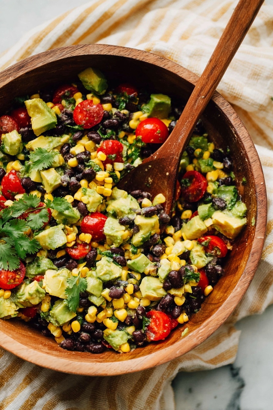Black Bean Salad - Serving Suggestion