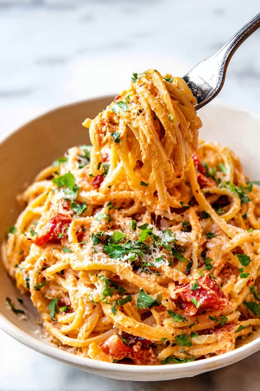 creamy chicken spaghetti - Serving Suggestion