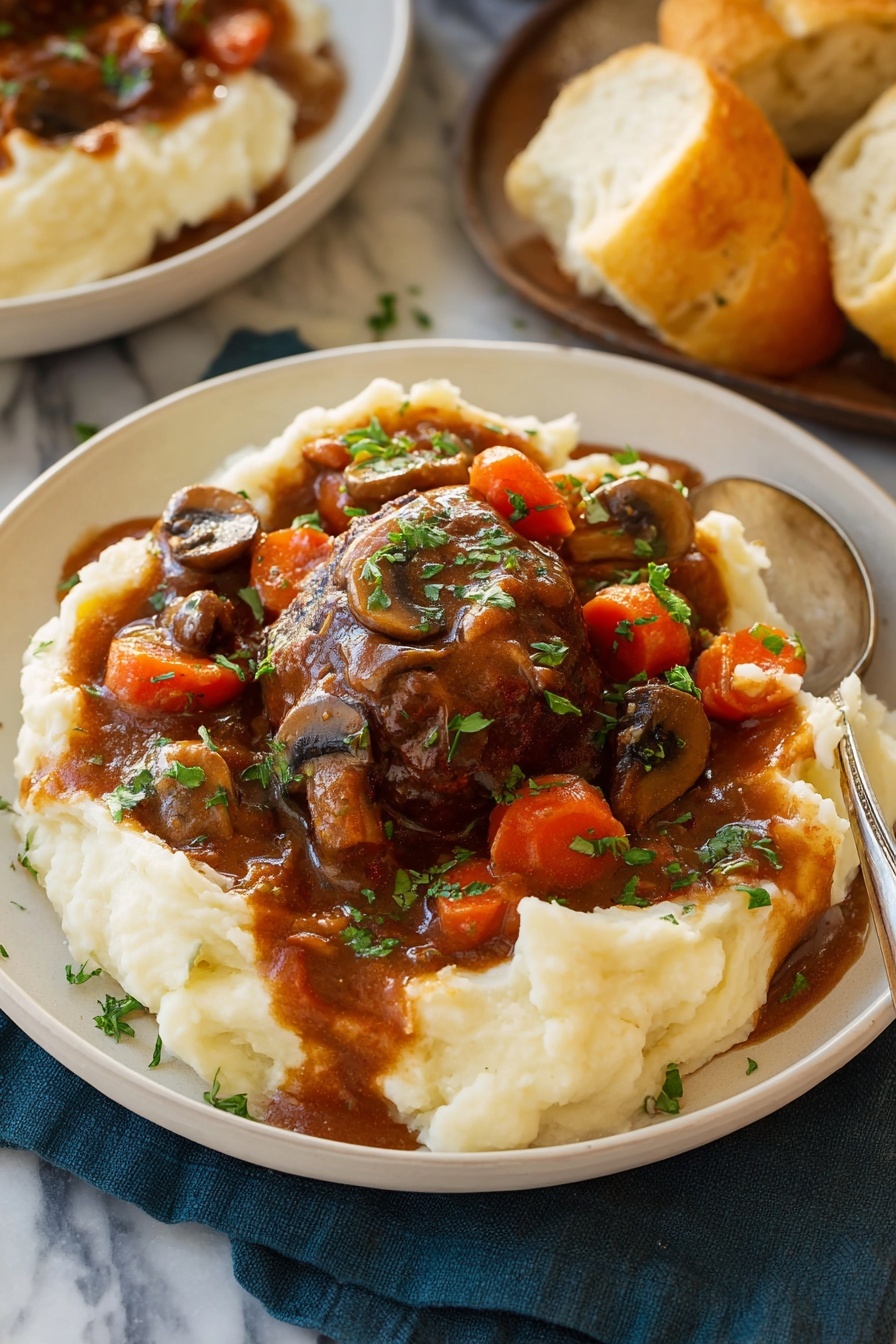 Coq au Vin - Serving Suggestion