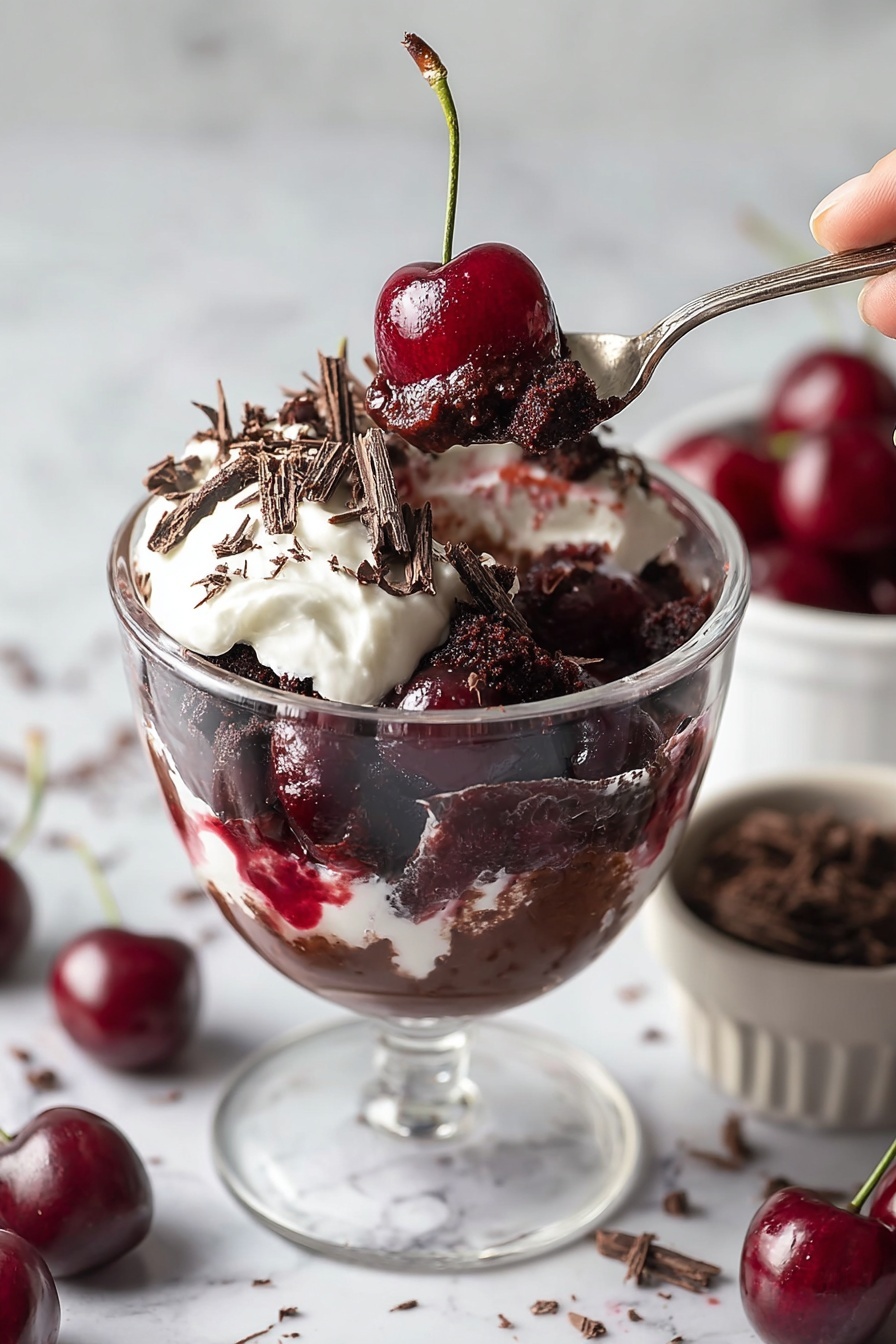 Black Forest trifle - Serving Suggestion