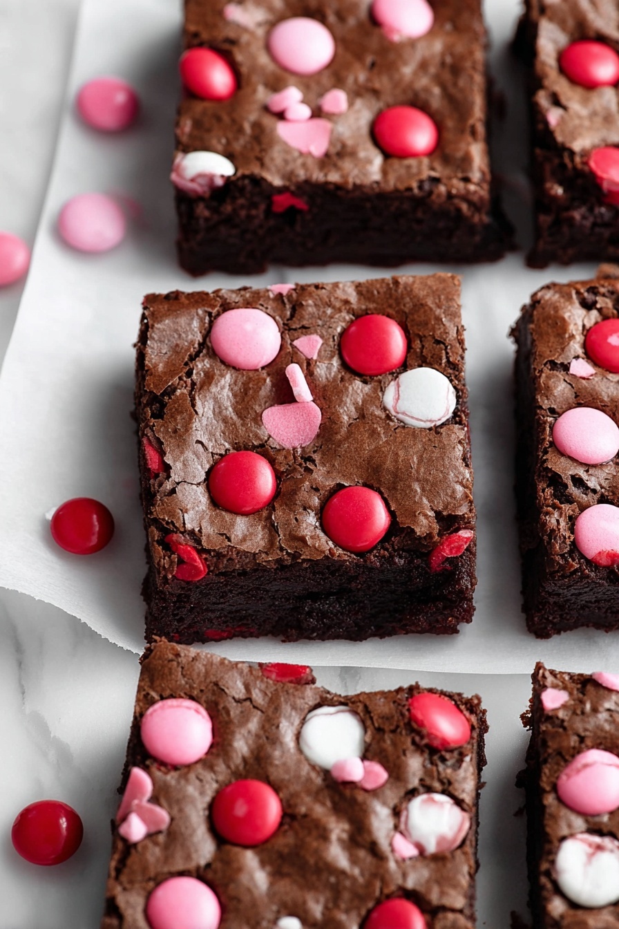 M&M's fudgy brownies - Serving Suggestion