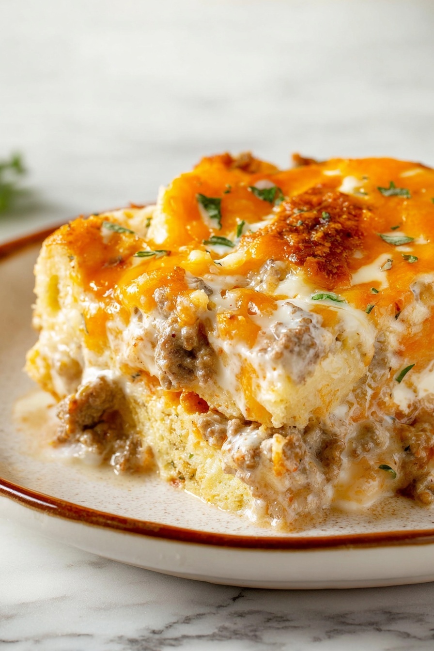 sausage biscuits and gravy - Serving Suggestion