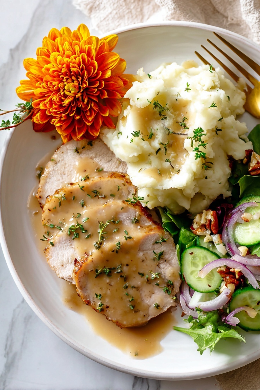 Herb Roasted Turkey - Serving Suggestion