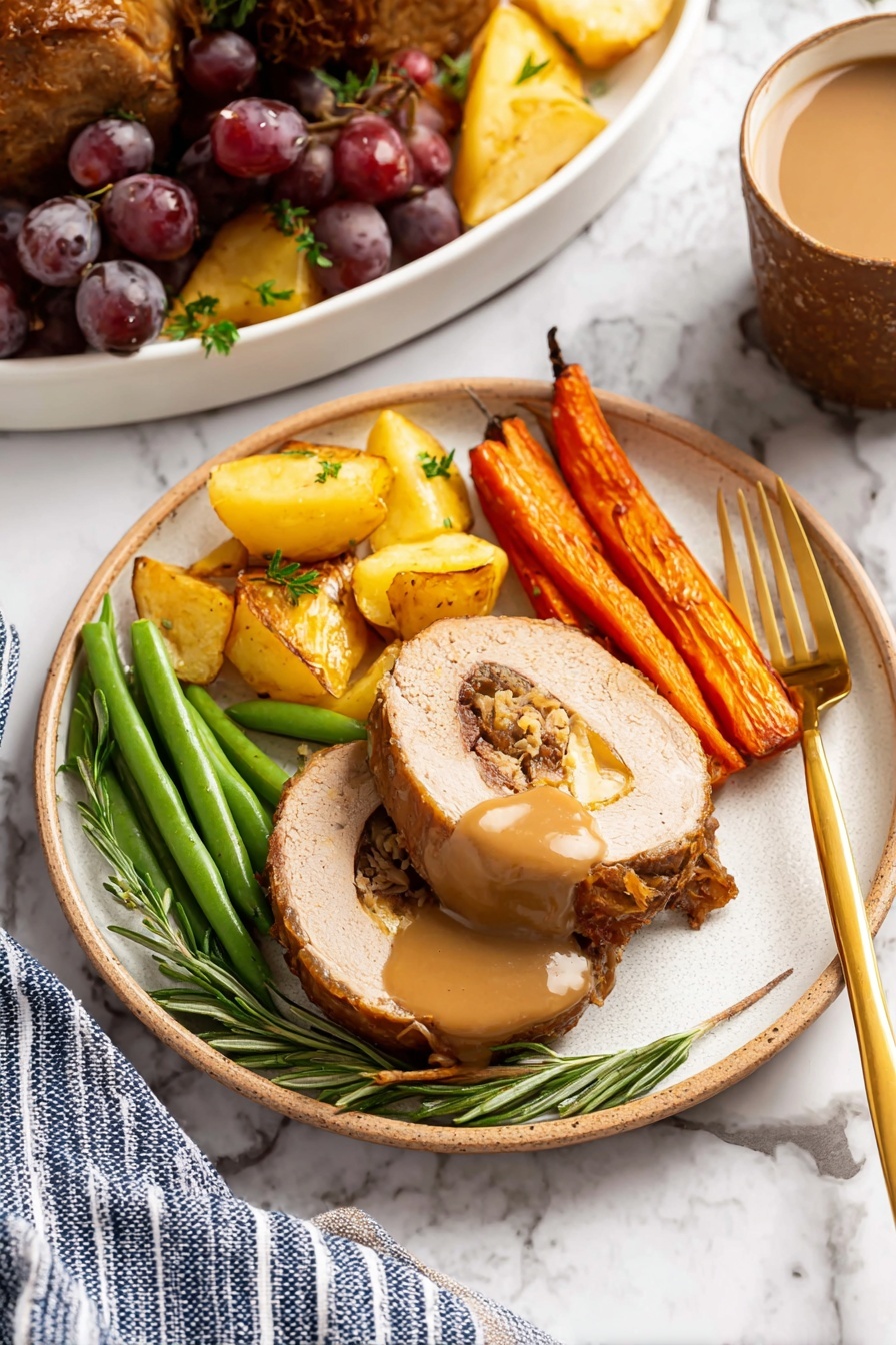 Vegan Turkey Roast - Serving Suggestion
