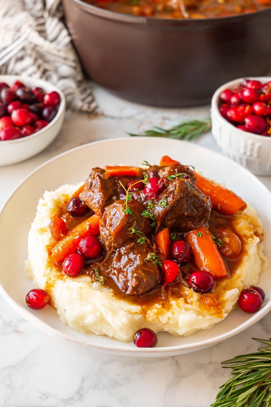 cranberry balsamic roast - Serving Suggestion