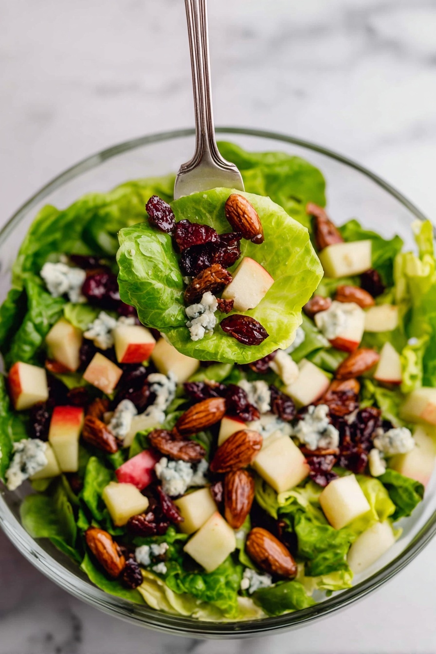 Christmas Cranberry and Apple Salad - Serving Suggestion
