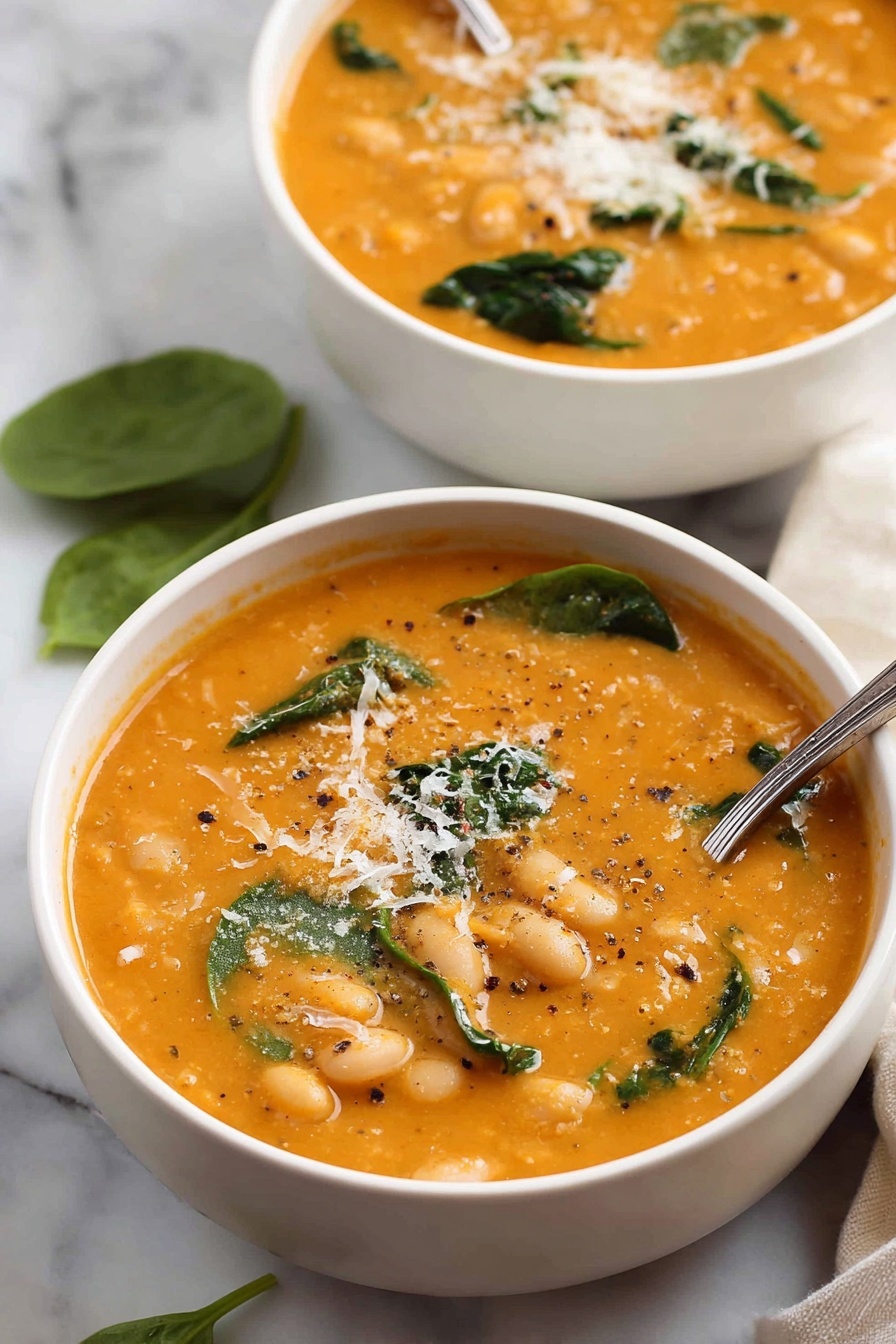 Creamy Tomato Soup - Serving Suggestion