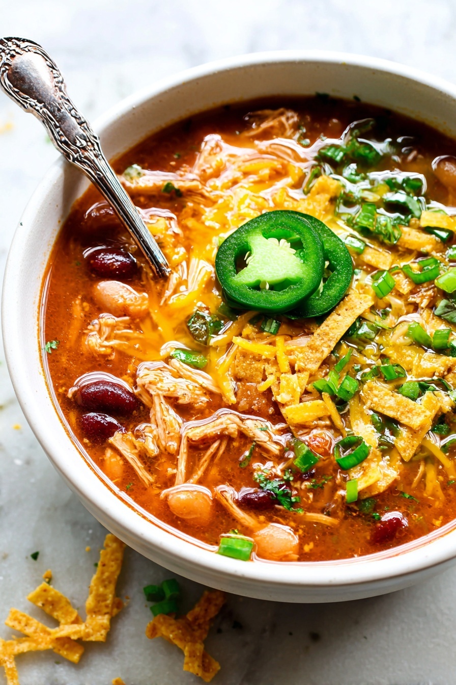 BBQ Chicken Chili - Serving Suggestion