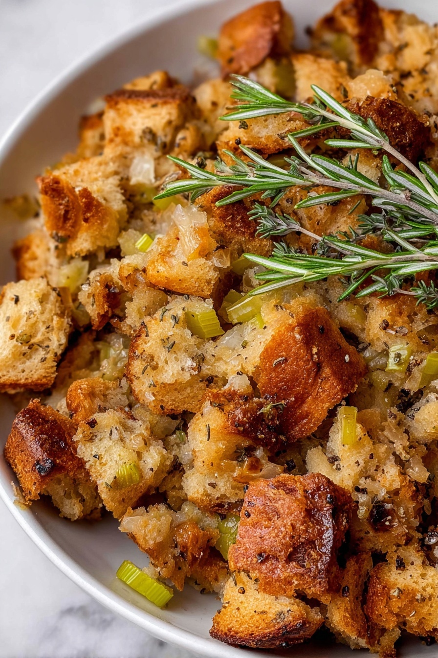 buttery herb stuffing - Serving Suggestion