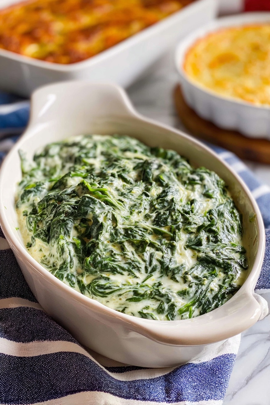 Creamed Spinach - Serving Suggestion