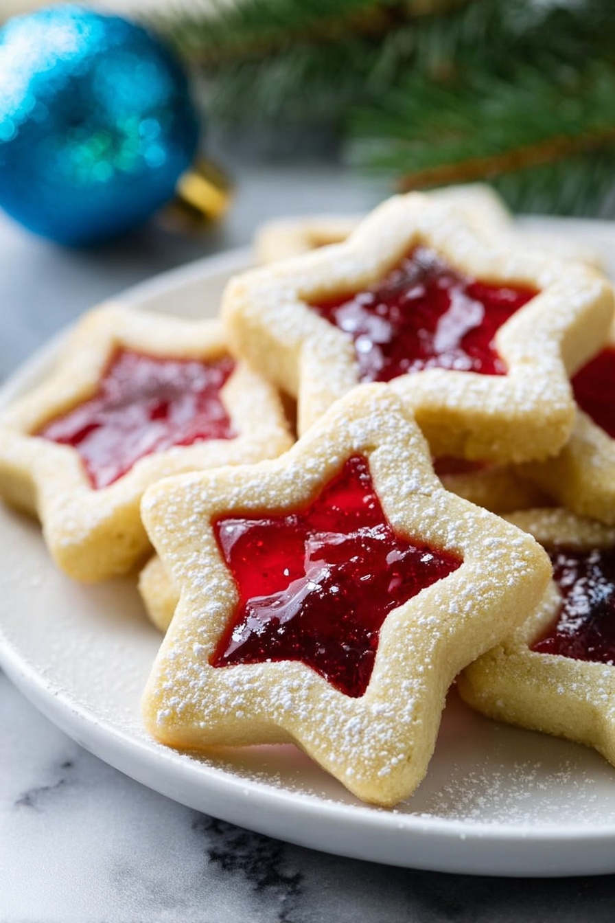 Stained Glass Cookies - Serving Suggestion
