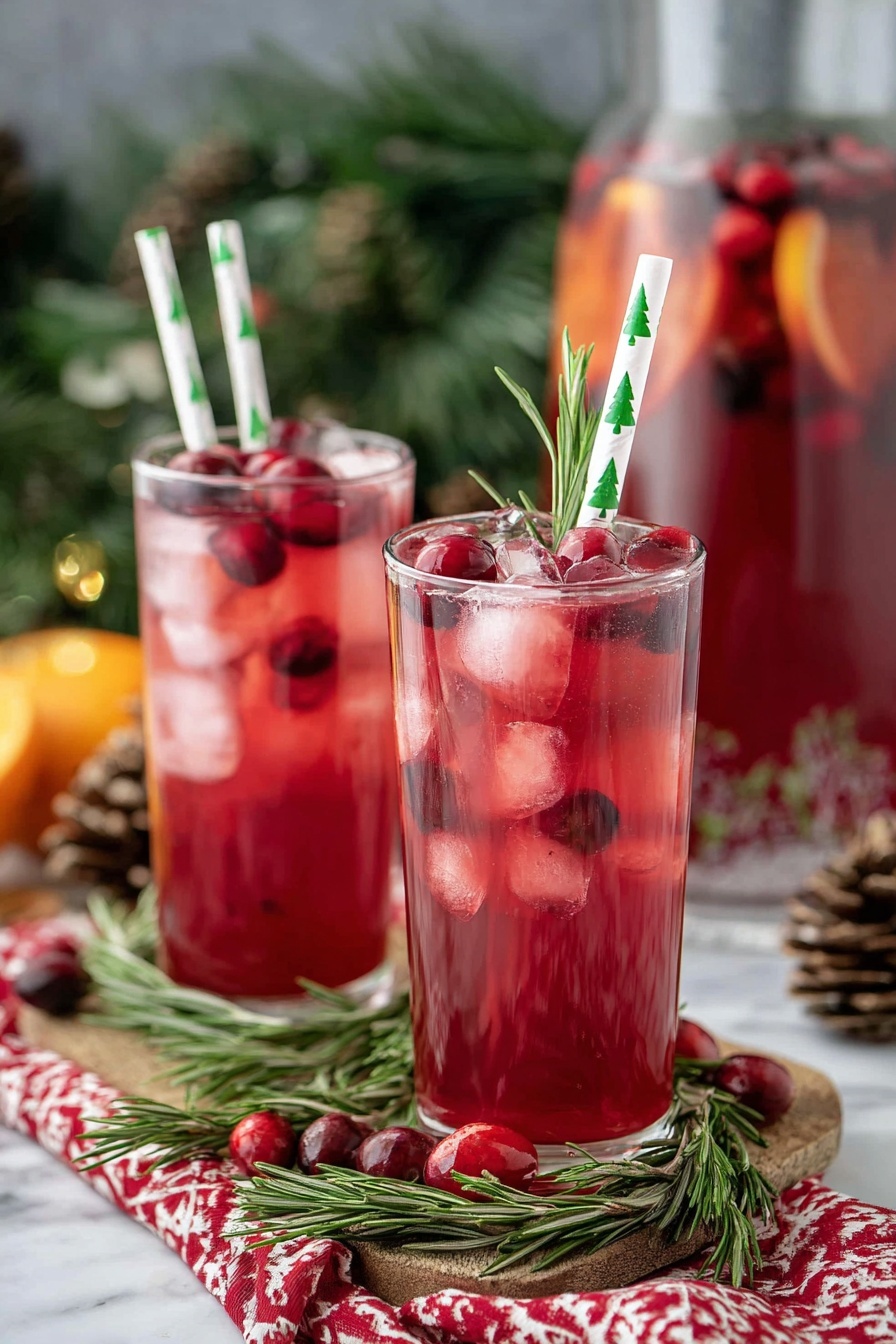 Christmas Fruit Punch - Serving Suggestion