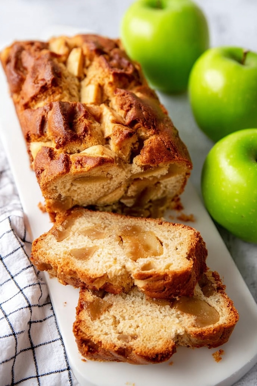 Apple Fritter Bread - Serving Suggestion