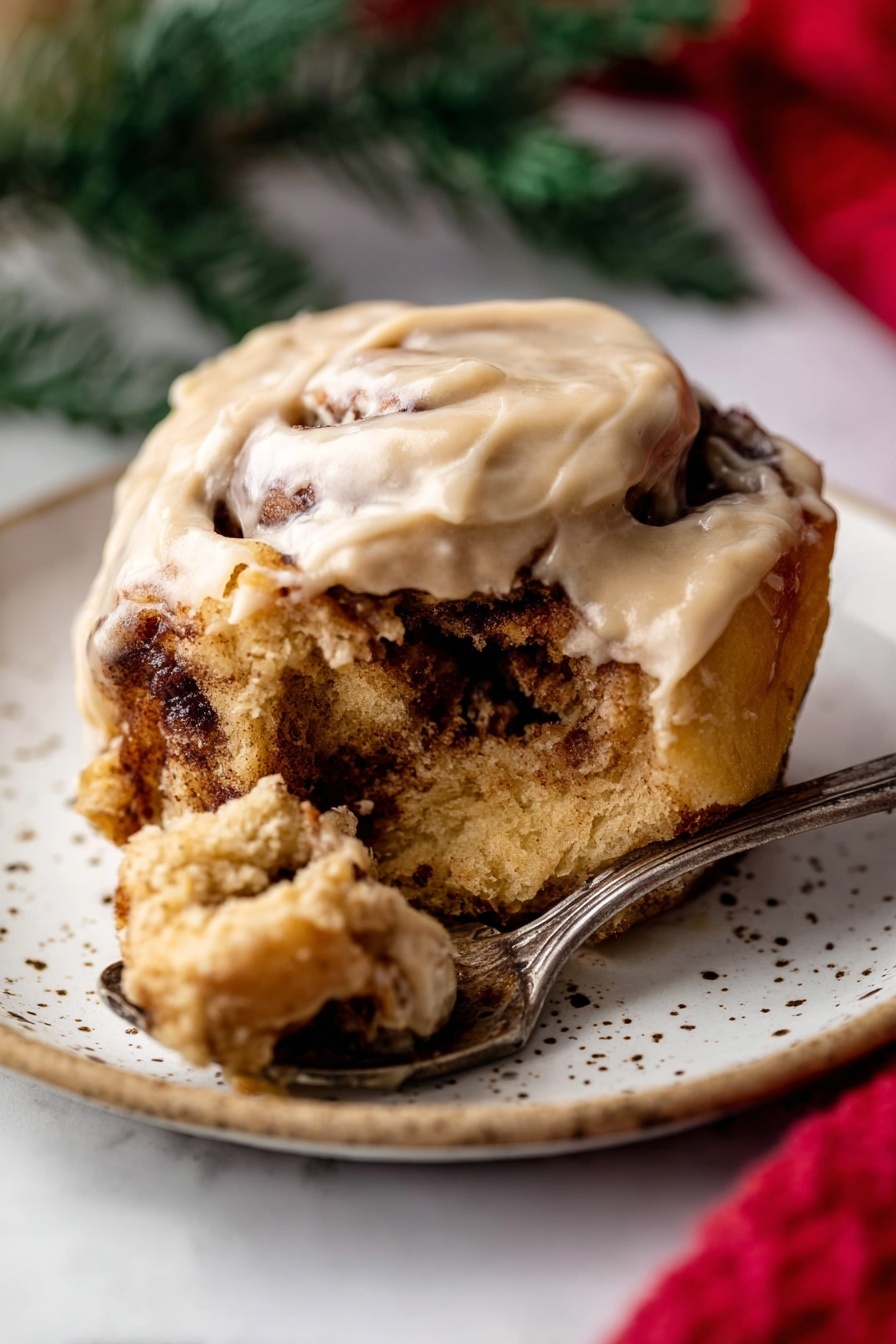 Gingerbread Cinnamon Rolls - Serving Suggestion