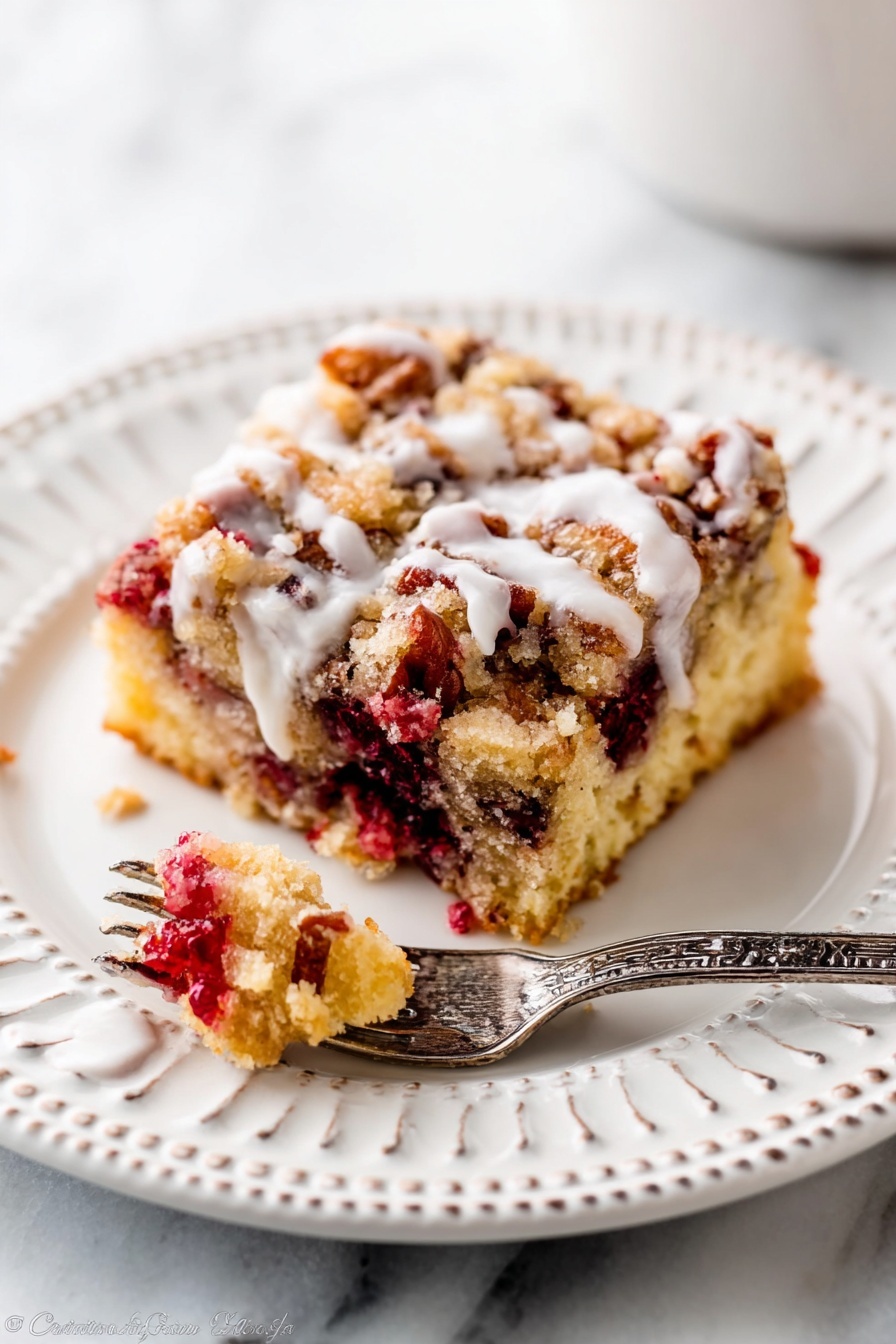 cranberry pecan cake - Serving Suggestion