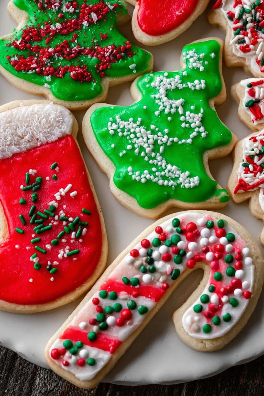 Christmas Sugar Cookies - Serving Suggestion