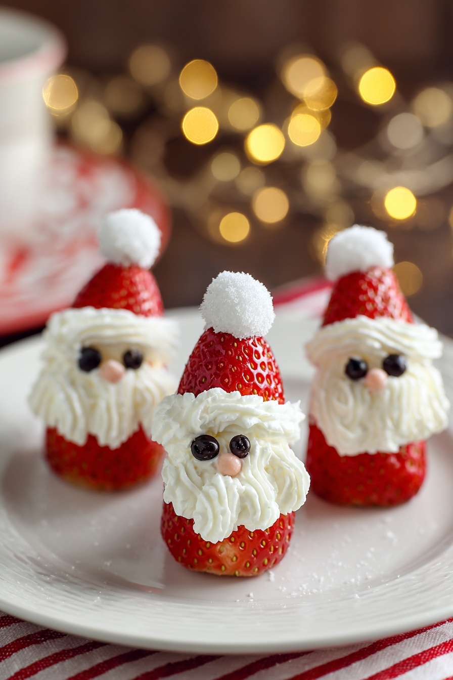 Strawberry Santa - Serving Suggestion