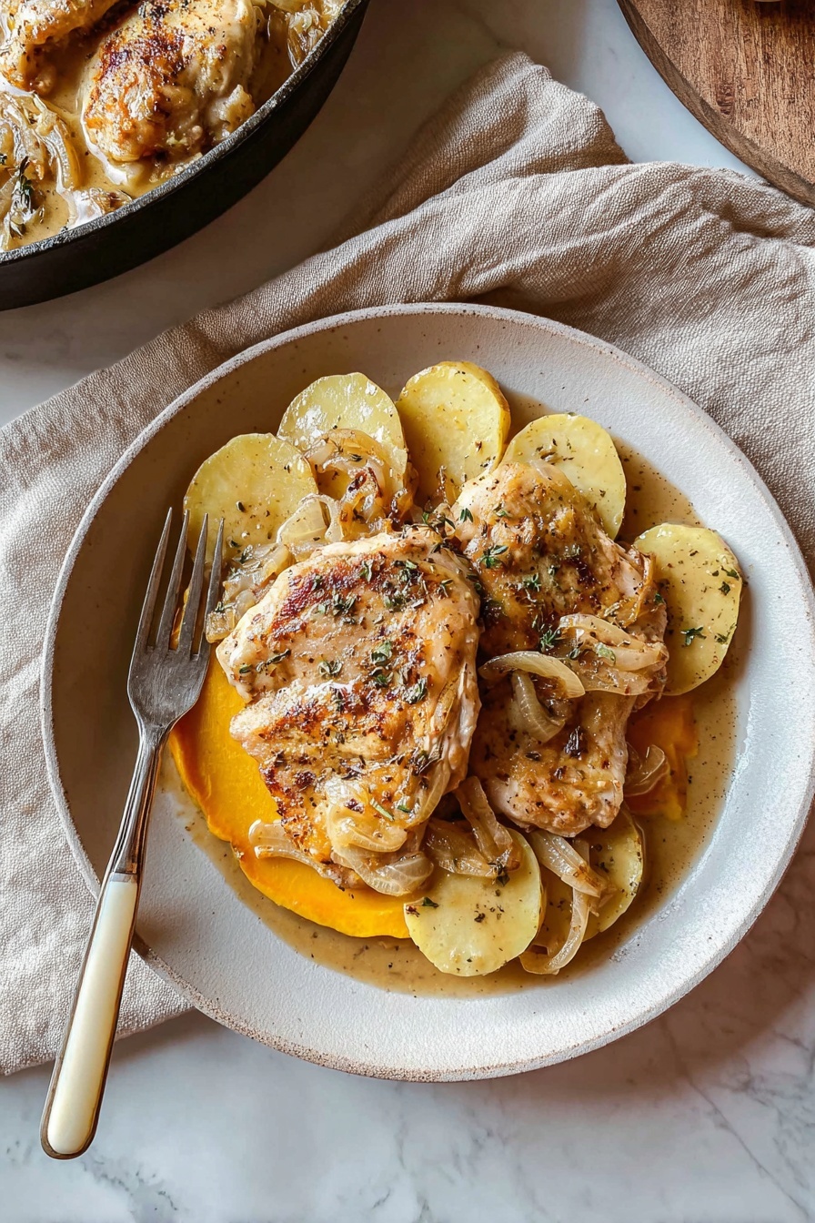 Apple Cider Chicken - Serving Suggestion