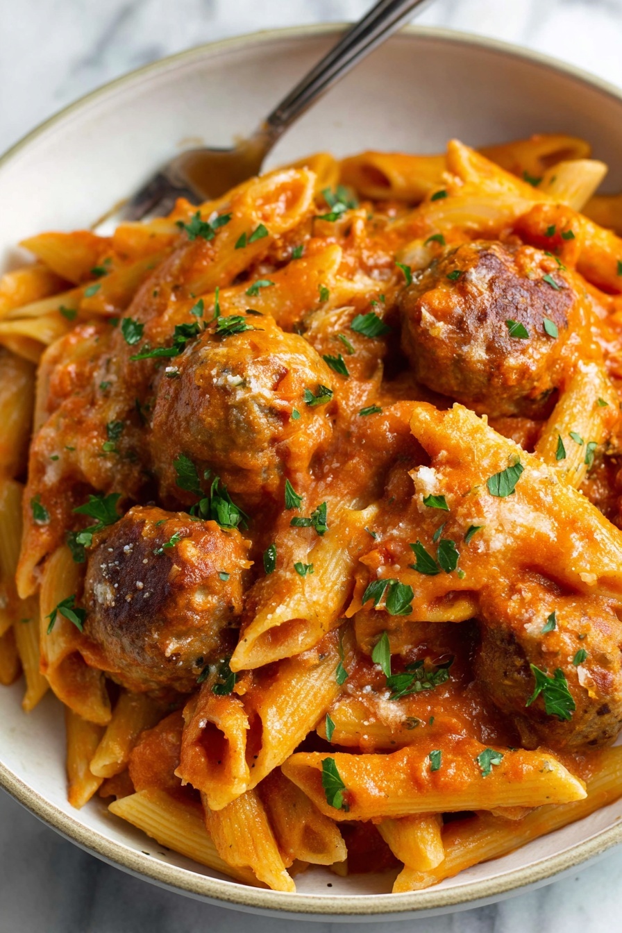 meatball pasta casserole - Serving Suggestion