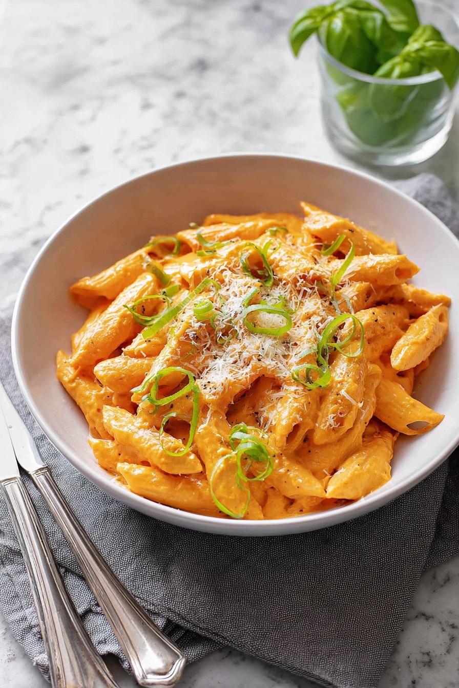 Creamy Tomato Pasta - Serving Suggestion