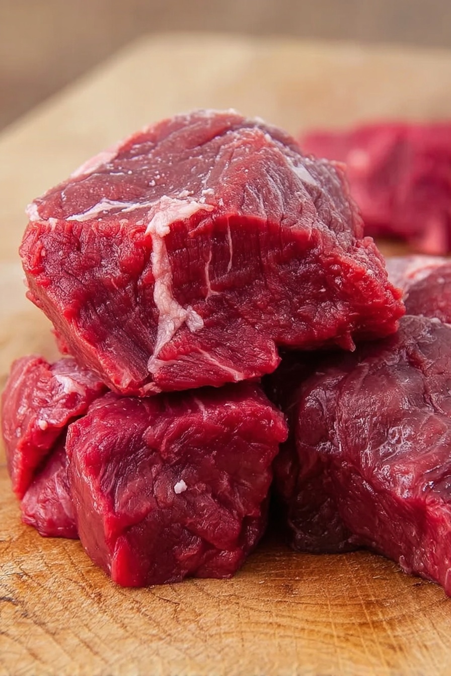 The image shows a dark grey round plate with three main layers arranged neatly. The bottom layer is white rice spread evenly across the plate. On top of the rice, there are several pieces of grilled, dark brown meat sprinkled with light tan sesame seeds and garnished with small green onion slices. On one side of the plate, there are fresh cucumber sticks placed in a small cluster. Next to the cucumbers, bright green leafy herbs are arranged in a small bunch. Near the bottom edge of the plate, there is a small pile of reddish-orange kimchi with visible texture. A pair of brown wooden chopsticks rest diagonally across the plate, and the plate sits on a white marbled surface. Other bowls of similar plates and a glass of light colored drink are visible partially in the background. Photo taken with an iphone --ar 2:3 --v 7